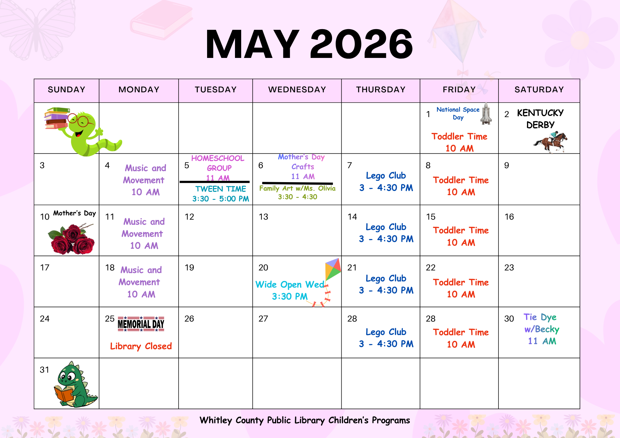 May Calendar of Events